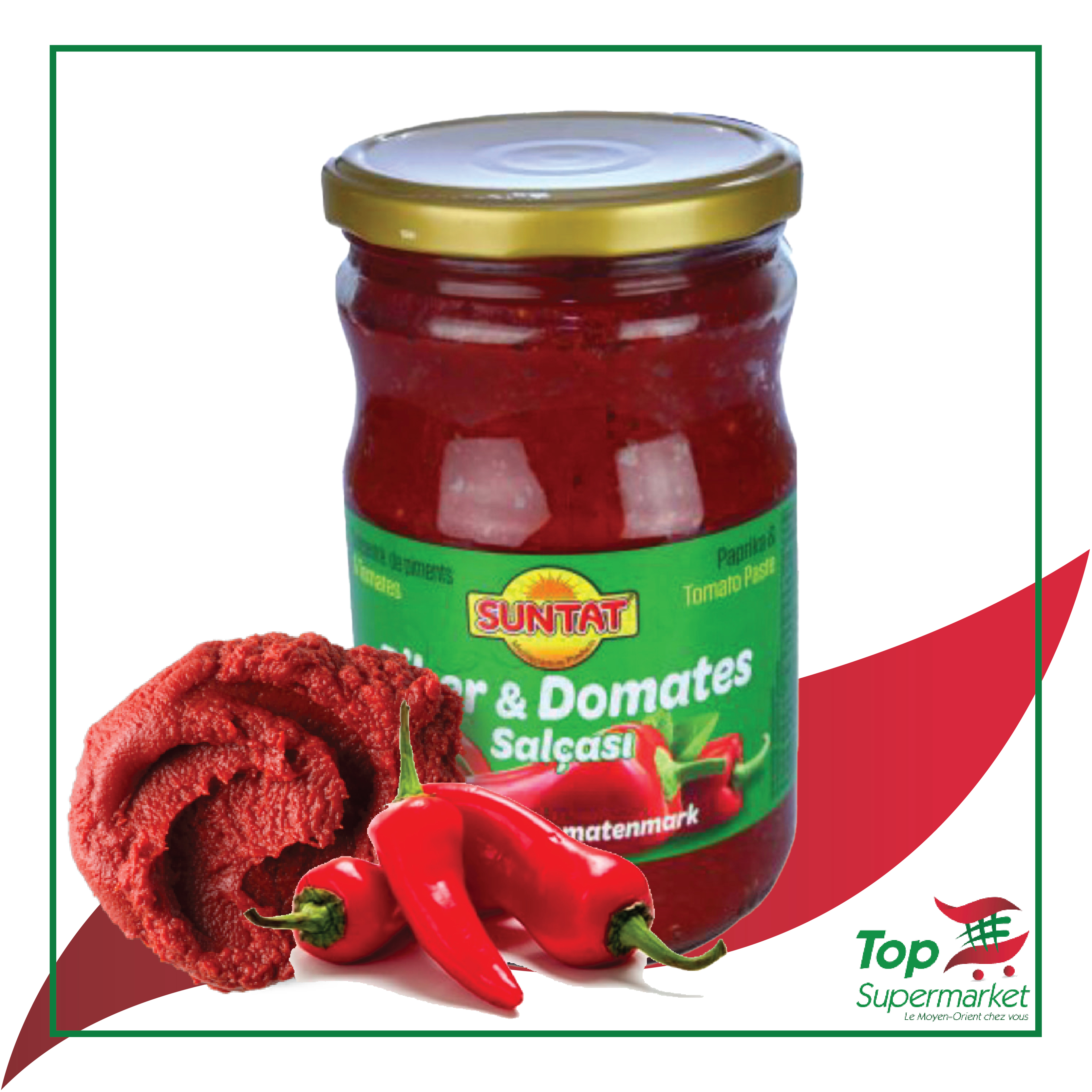 Baktat concentré de piments & tomate 650gr